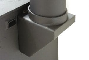 Charnwood Vertical Rear Flue Adaptor